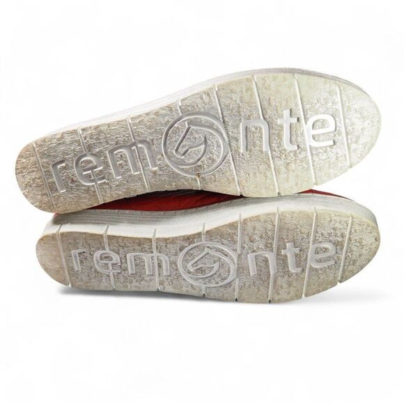 Remonte Ravenna D5803-33 Red Leather Low-Top Casual Sneakers Women's 11.5/44 - Picture 8 of 12